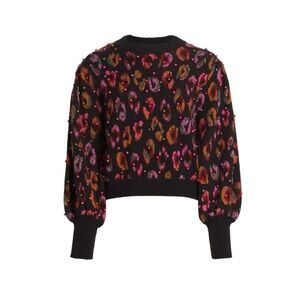 Farm Rio Colorful leopard Sweater